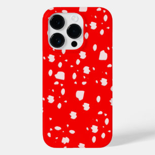 Punktmuster mit Rotkehlchen Case-Mate iPhone 14 Pro Hülle
