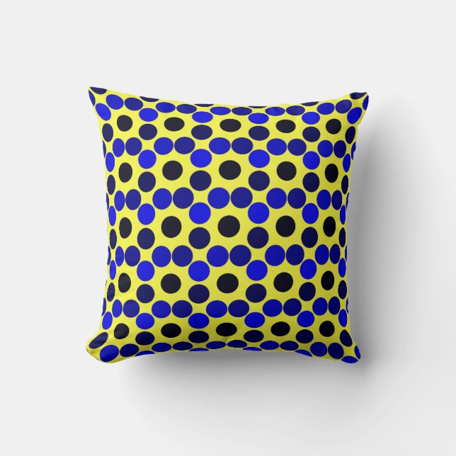 Punktzähler, schwarz und blau, PILLOW Kissen (Vorderseite)