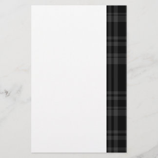 Punky-schwarzes kariertes briefpapier