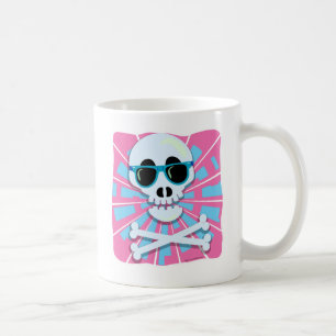 Punky Skull Aighties Shades Retro Vibes Kaffeetasse