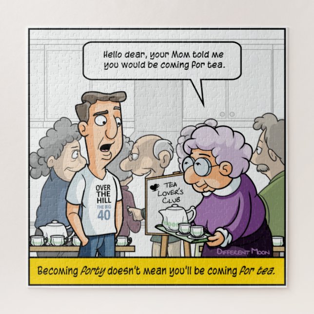 Punny 40. Geburtstag Jigsaw Puzzle (Vertikal)