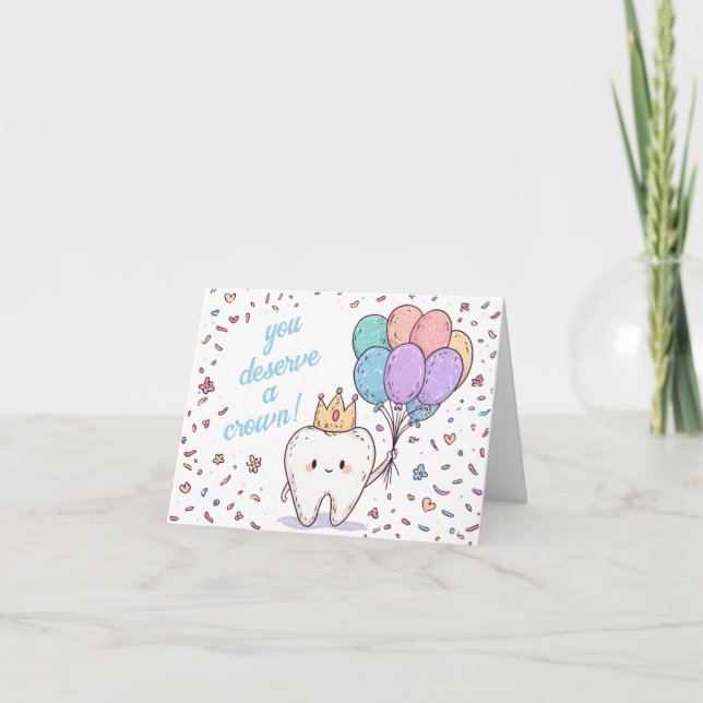 Punny Dentist Birthday Karte (Vorderseite)