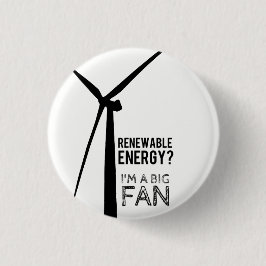 Punny Energien-Windmühlen-Knopf Button