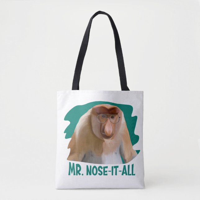 Punny Proboscis Monkey Tasche (Vorderseite)