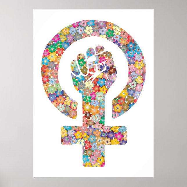 Puño Lucha feminista Poster (Vorne)