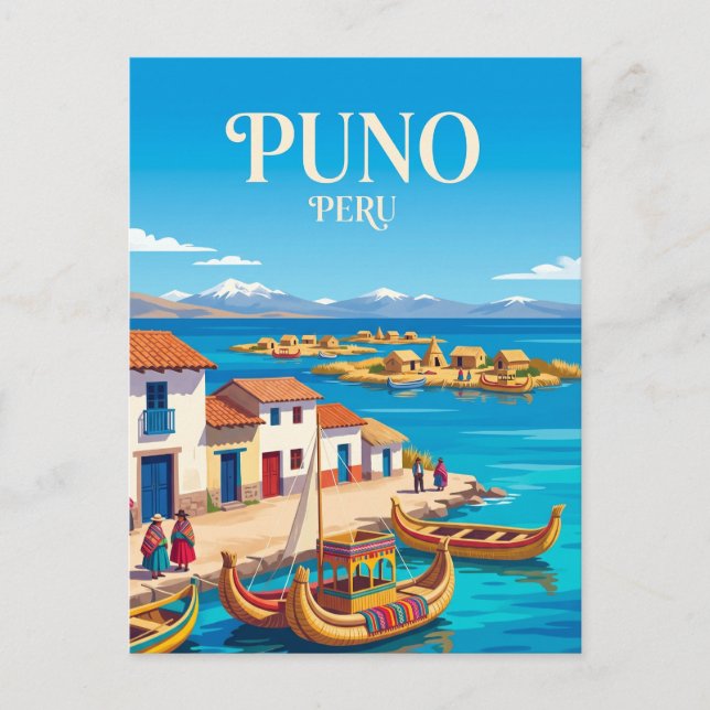 Puno Peru Postkarte (Vorderseite)