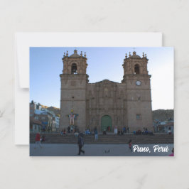 Puno, Perú, Puno Cathedral Postkarte