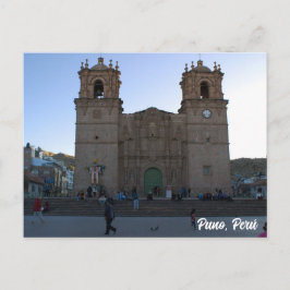 Puno, Perú, Puno Cathedral  Postkarte