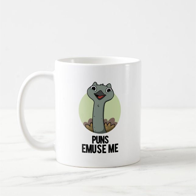 Puns Emuse Me Funny Emu Pun Kaffeetasse (Links)
