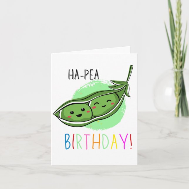 Puns Ha-Pea Carte Anniversaire (Devant)