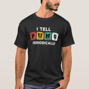 PUNS Periodische Tabelle Geek Chemist oder Apothek T-Shirt