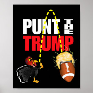 Punt The Trump Lustige Politik Poster