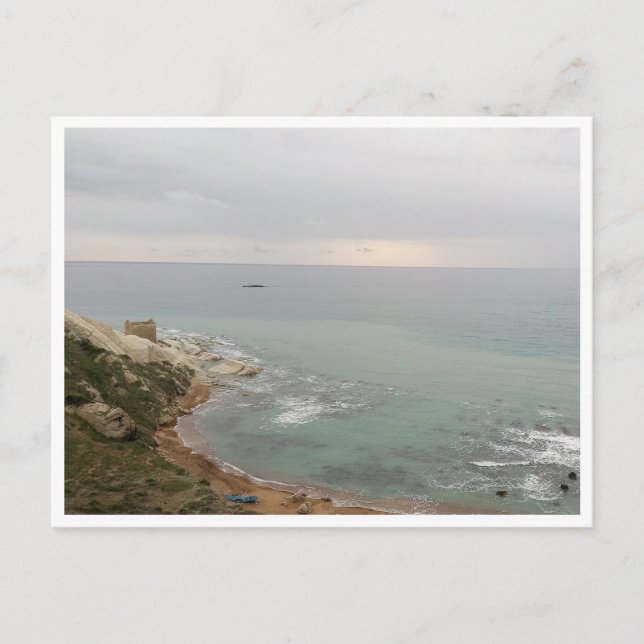 Punta Bianca, Sizilien (Italien) Postkarte (Vorderseite)