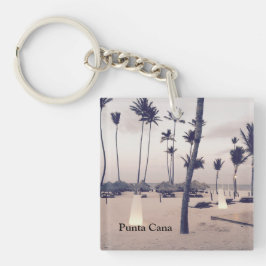 Punta Cana Acrylic Keychain (double-sided) Schlüsselanhänger