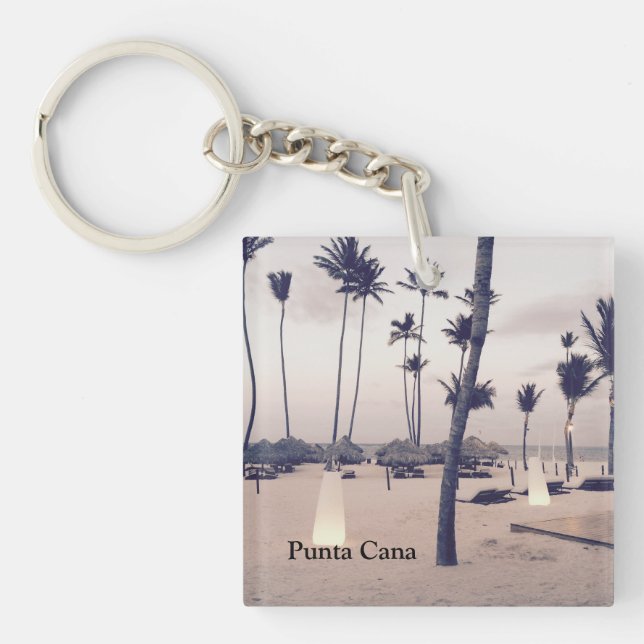 Punta Cana Acrylic Keychain (double-sided) Schlüsselanhänger (Vorderseite)