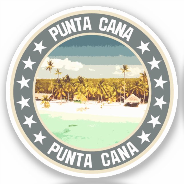 Punta Cana Aufkleber (Vorderseite)