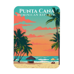 Punta Cana Beach Art Souvenir Dominikanische Repub Magnet