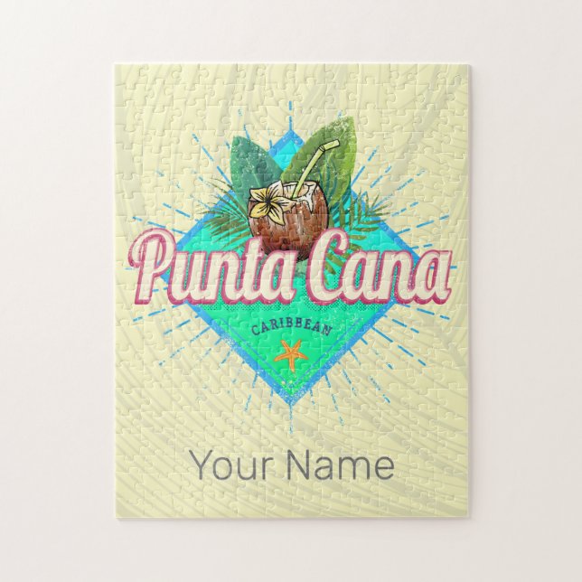 Punta Cana Caribbean Dominikanische Republik Retro (Vertikal)