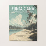 Punta Cana Dominican Republic Travel Art Vintage<br><div class="desc">Punta Cana vector art design. The Bávaro area and Punta Cana combine to form what's known as La Costa del Coco,  or the Coconut Coast,  an area of lavish,  all-inclusive resorts.</div>