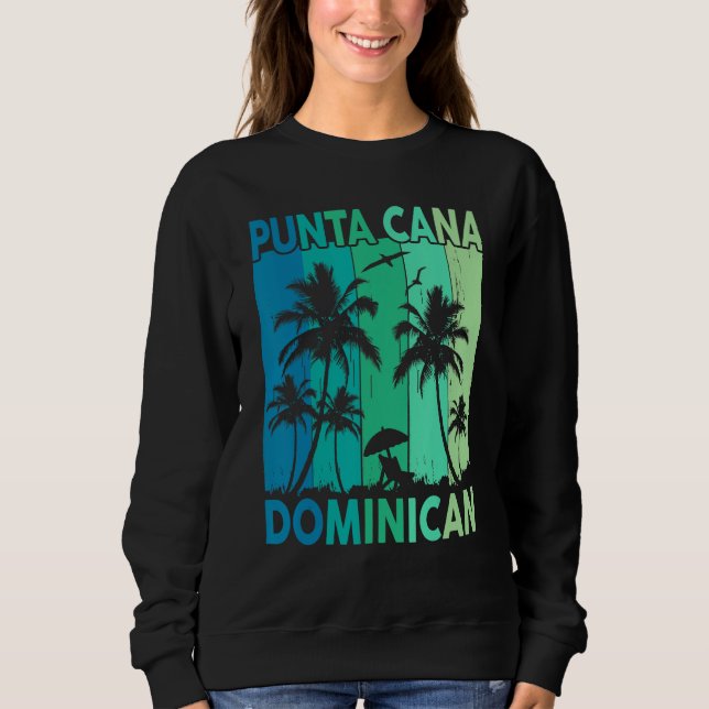 Punta Cana Dominican Vacation Shirt Palm Tree Beac (Vorderseite)