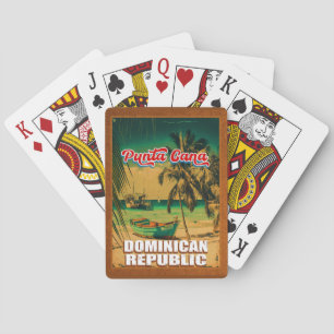Punta Cana Dominican - Vintager Souvenir 80er Spielkarten