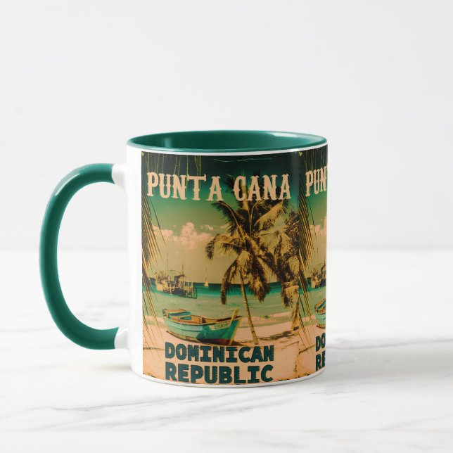 Punta Cana Dominican - Vintager Souvenir 80er Tasse (Links)