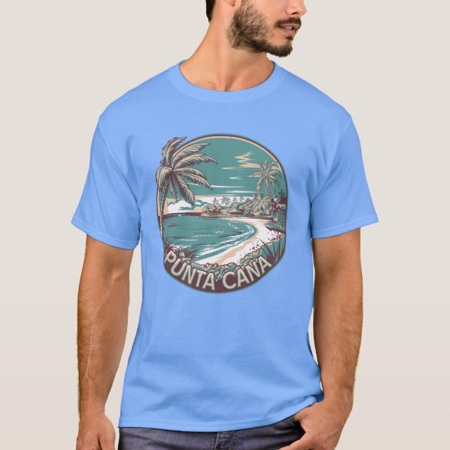 Punta Cana Dominikanische Republik Abzeichen für K T-Shirt (Vorderseite)
