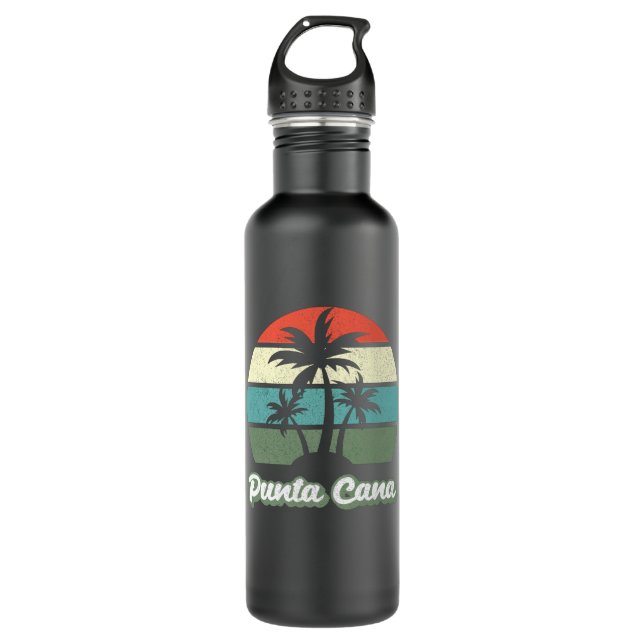 Punta Cana Dominikanische Republik Familienurlaub Edelstahlflasche (Vorderseite)