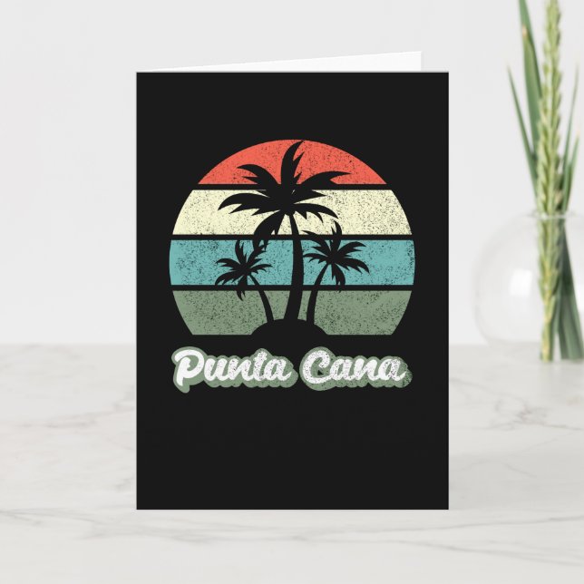 Punta Cana Dominikanische Republik Familienurlaub Karte (Vorderseite)
