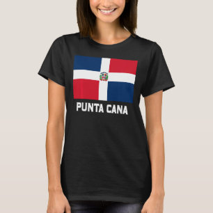 Punta Cana Dominikanische Republik Flaggenemblem E T-Shirt