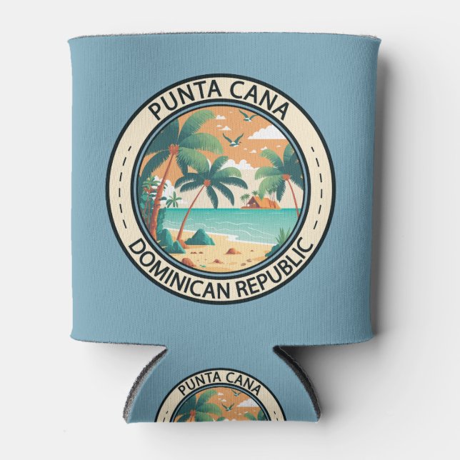 Punta Cana Dominikanische Republik Hut Abzeichen Dosenkühler (Vorderseite)