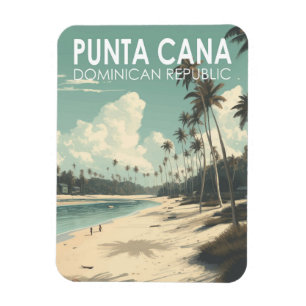 Punta Cana Dominikanische Republik Reise Kunst Vin Magnet
