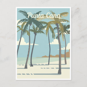 Punta Cana Dominikanische Republik Reise Kunst Vin Postkarte