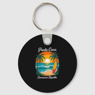Punta Cana Dominikanische Republik Strand Sonnenun Schlüsselanhänger