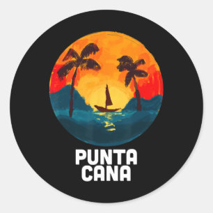 Punta Cana Dominikanische Republik Strände Runder Aufkleber