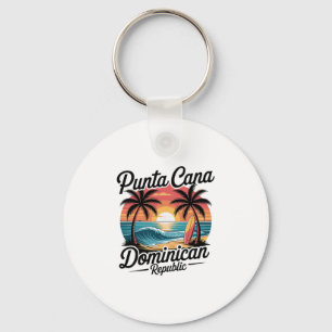 Punta Cana Dominikanische Republik Tropischer Stra Schlüsselanhänger