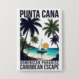 Punta Cana Dominikanisches Paradies Button