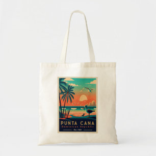 Punta Cana DR. Retro Sunset Souvenirs 1960er Tragetasche