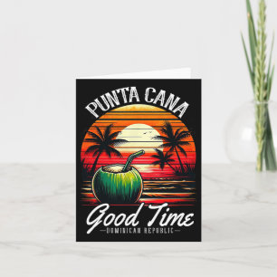 Punta Cana Familienurlaub-Shirt Dominikanische Rep Karte