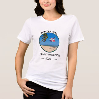 Punta Cana Familienurlaub T-Shirt Dominikanische R Tri-Blend Shirt