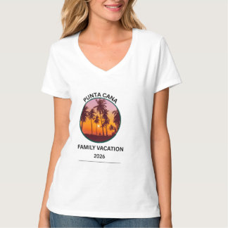 Punta Cana Familienurlaub Tropischer Strand Sonnen T-Shirt
