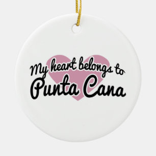Punta Cana Heart Keramikornament