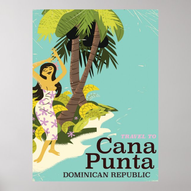 Punta Cana République Dominicaine poster Voyage (Devant)
