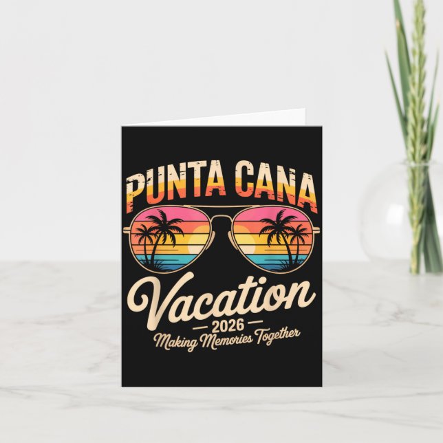 Punta Cana Urlaub 2026 Erinnerungen schaffen Somme Karte (Vorderseite)