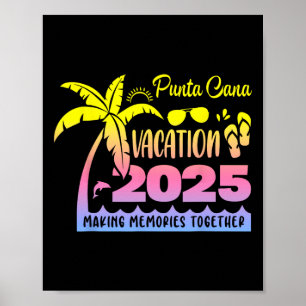 Punta Cana Vacation 2025 Erinnerungen zusammenbaue Poster