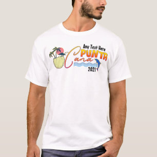 Punta Cana Vacation Beach Family - massgeschneider T-Shirt