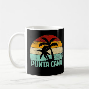 Punta Cana Vintag 70er 80er Retro Vacation Dominic Kaffeetasse