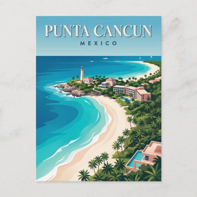 Punta Cancun Mexiko Postkarte (Vorderseite)