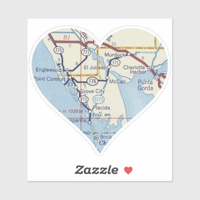 Punta Gorda Florida Aufkleber (Blatt)