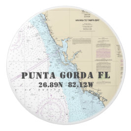 Punta Gorda Florida Authentisches Schönheitsdiagra Keramikknauf